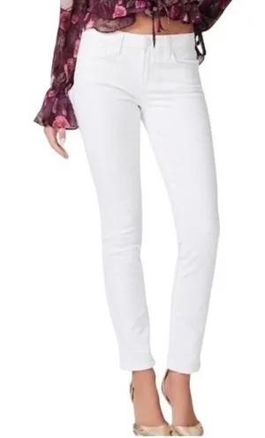 Paige‎ Hoxton Ankle High Rise Skinny Jeans Light Ecru Off White Size 29 thumbnail 1
