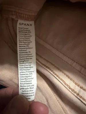 Spanx Stretch Twill Cropped Wide Leg Pink Pants Size Medium. thumbnail 6