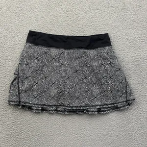 Lululemon Run Pace Setter Skirt Skort Floral Athletic Tennis Athleisure Women 8 thumbnail 2