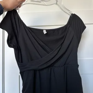 Pinkblush Black Off Shoulder Wrap Maternity Photoshoot Gown/Dress thumbnail 6