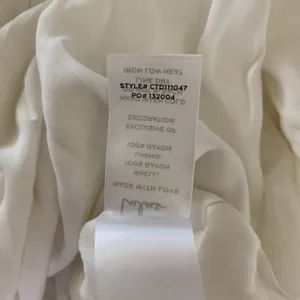 Lulus White Strapless‎ Maxi Dress Metallic Thread Drawstring Waist XS thumbnail 8