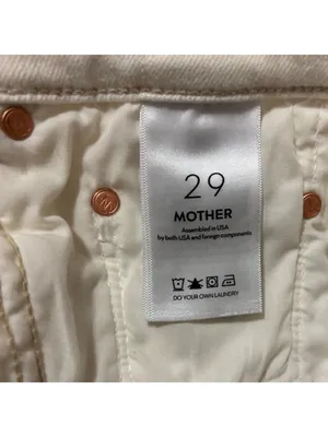 Mother The Insider Crop Step Fray Cream Puffs Jeans Size 29 thumbnail 11