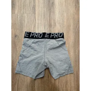 Nike Pro Dri-FIT Women Gray Heathered Compression Athletic Shorts Size M 3672‎ thumbnail 3
