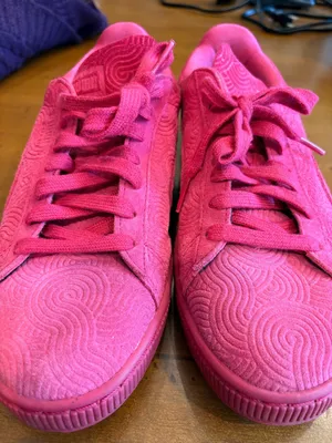 Puma Women's Suede Classic Sneaker Rose Red Fuchsia Pink Size 9 thumbnail 9