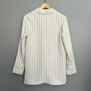 Aritzia Wilfred White Striped Cherrelle Blazer thumbnail 5