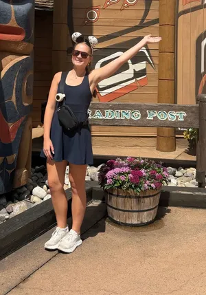 Nordstrom navy athletic dress thumbnail 1