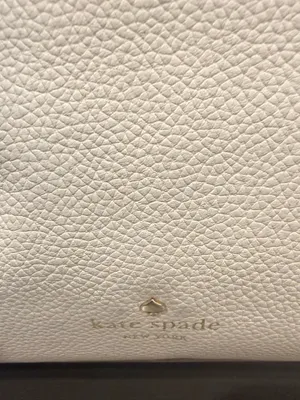 Kate spade New York Saffiano Leather Crossbody Shoulder Hobo Bag Cream Color thumbnail 4