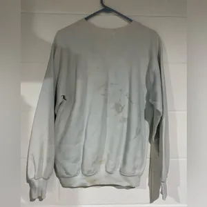 Jerzees Men's Crewneck Sweater - White with Patriotic Design thumbnail 5