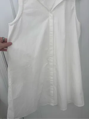Tuckernuck White Collared Sleeveless Shirt dress preppy coastal thumbnail 7
