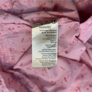 Free People Cherry Print Pink Gabby Babydoll Mini Dress Coquette Cottage Boho thumbnail 9