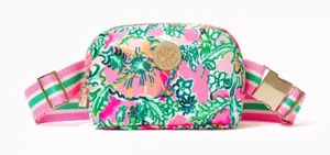 Lilly Pulitzer belt bag NEW Soleil Pink Perfect Poppy thumbnail 1