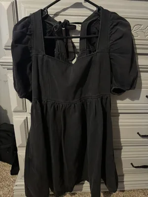 Black Denim Dress thumbnail 1