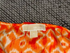 Michael Michael Kors Orange Long-sleeve Top, Sz M thumbnail 5