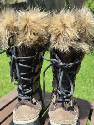 SOREL Womens Joan of Arctic Waterproof Boot Camel Fur Brown Suede Size 7 US thumbnail 3