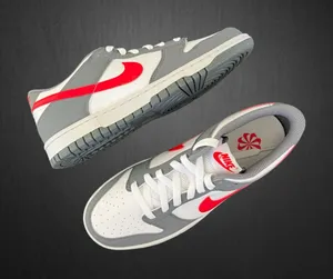 New NIKE Dunk Low Next Nature GS 'Smoke Grey Light Crimson' thumbnail 1