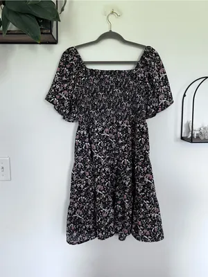 NWT Baltic Born Idera Short Flutter Sleeve Square Neck Mini Dress Size‎ Large thumbnail 2