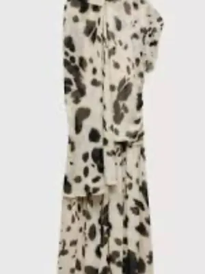 Zara Brown and White Spot Print Sheer Maxi Dress thumbnail 4