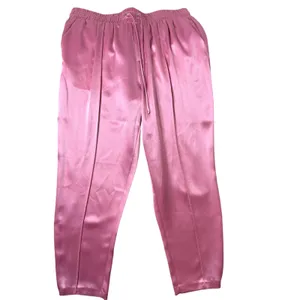 Cinq a Sept Pink Satin Adalie Pants‎ Womens M Cropped Drawstring Ankle Coquette thumbnail 11