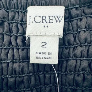 J. CREW Size 2 Floral Jacquard Strappy‎ Tiered Mini Dress Black Party Holiday thumbnail 7