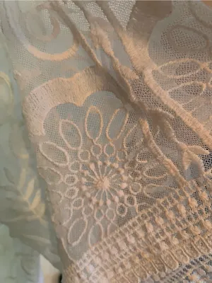 White Lace Embroidered Duster Kimono 2x thumbnail 10