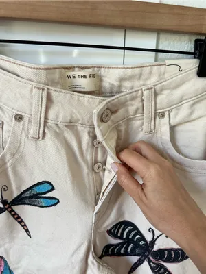 Free People We The Free Tennessee Low-Rise Illusions Jeans in Dragonfly NWT thumbnail 6