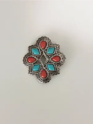 Avon Vintage 1993 Southwestern Brooch Necklace Pendant thumbnail 2