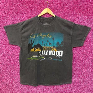 Hollywood West Coastin Pigment Dye Short Sleeve Tee 2XL thumbnail 1