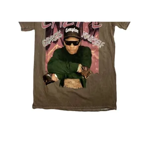 Eazy E Express Yourself Vintage Style Unisex T Shirt Short Sleeve Small Brown thumbnail 5