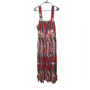 Anthropologie Square Neck Maxi Dress Size 12 thumbnail 8