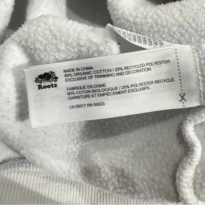 Roots Canada Athletics White Green Pullover Crewneck Sweatshirt Women’s XXS thumbnail 3