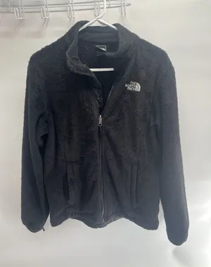 The North Face Jacket Womens Medium M Black Fleece Full Zip Hiking Preppy Osito thumbnail 1