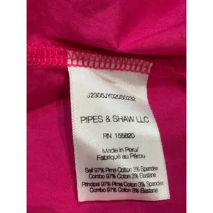 Veronica Beard Austyn Hot Pink Tiered Pima Cotton Midi Designer Chic Dress XS thumbnail 8