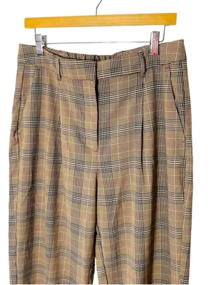 OLD NAVY Plaid Taylor Wide Leg Trousers thumbnail 3