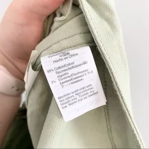 Madewell high rise crop jean wide leg light green size‎ 24 thumbnail 8