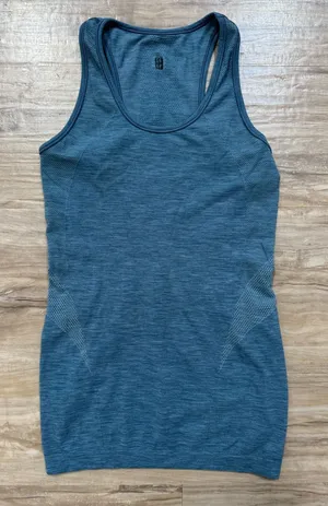 Sweaty Betty Teal Seamless Racerback Tank thumbnail 1