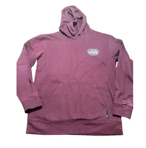 Vans Off the Wall Hoodie Kangaroo Pocket Front Back Graphic Maroon Burgundy Sz M thumbnail 1
