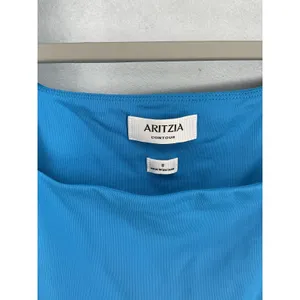 Aritzia Womens Bodysuit Contour Squareneck Thong Blue S thumbnail 5