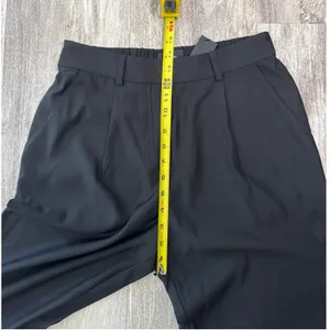 Lulus Black Pleated High Waisted Straight Leg Trousers Pants Size Medium NEW thumbnail 9
