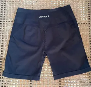 Aurola Black Butt Scrunch Activewear Shorts thumbnail 1