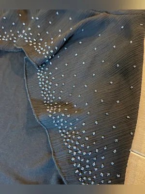 Vintage Y2K IZ Byer California Black Rhinestone Party Tank Top Large USA thumbnail 4