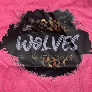 Game day, Wolves, graphic, tee, cheetah, size small women. ‎ New with packaging. thumbnail 2