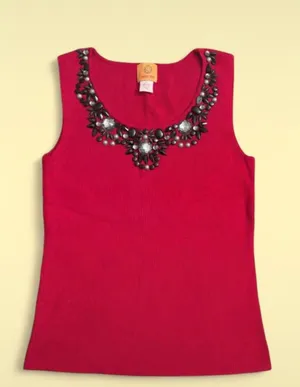 Vintage Y2K Ruby Rd Beaded Tank Top thumbnail 3