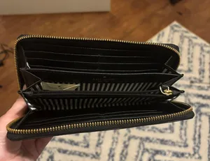 Kate Spade Black Large Zip Wallet thumbnail 3