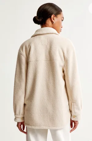 Abercrombie sherpa shirt jacket thumbnail 4