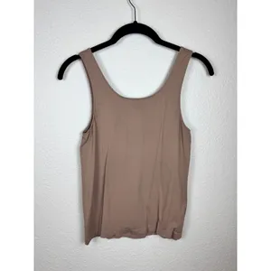 SKIMS Fits Everybody Scoop Neck‎ Tank Women L Clay Stretch Minimalist Lounge thumbnail 3