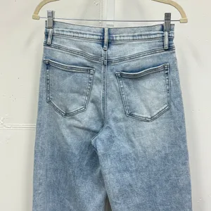 Altar'd State‎ High Rise Wide Leg Distressed Jeans Light Wash Raw Hem W26 thumbnail 5