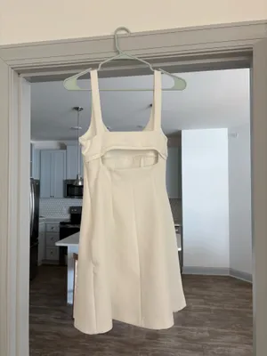 ZARA Mini Dress White thumbnail 2