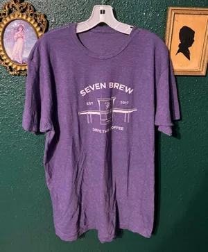 7 Brew Purple Shirt Sz XXL thumbnail 1
