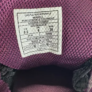 Merrell performance wear select grip Women's castle rock purple gray hiking shoe thumbnail 11