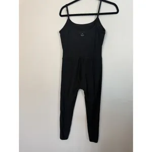 Beyond Yoga Beyond Yoga Spacedye Uplevel Midi Jumpsuit Black Sz M NEW $138 MSRP thumbnail 4